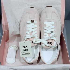 ALO + Jisoo Sunset Sneaker in Bloom Pink